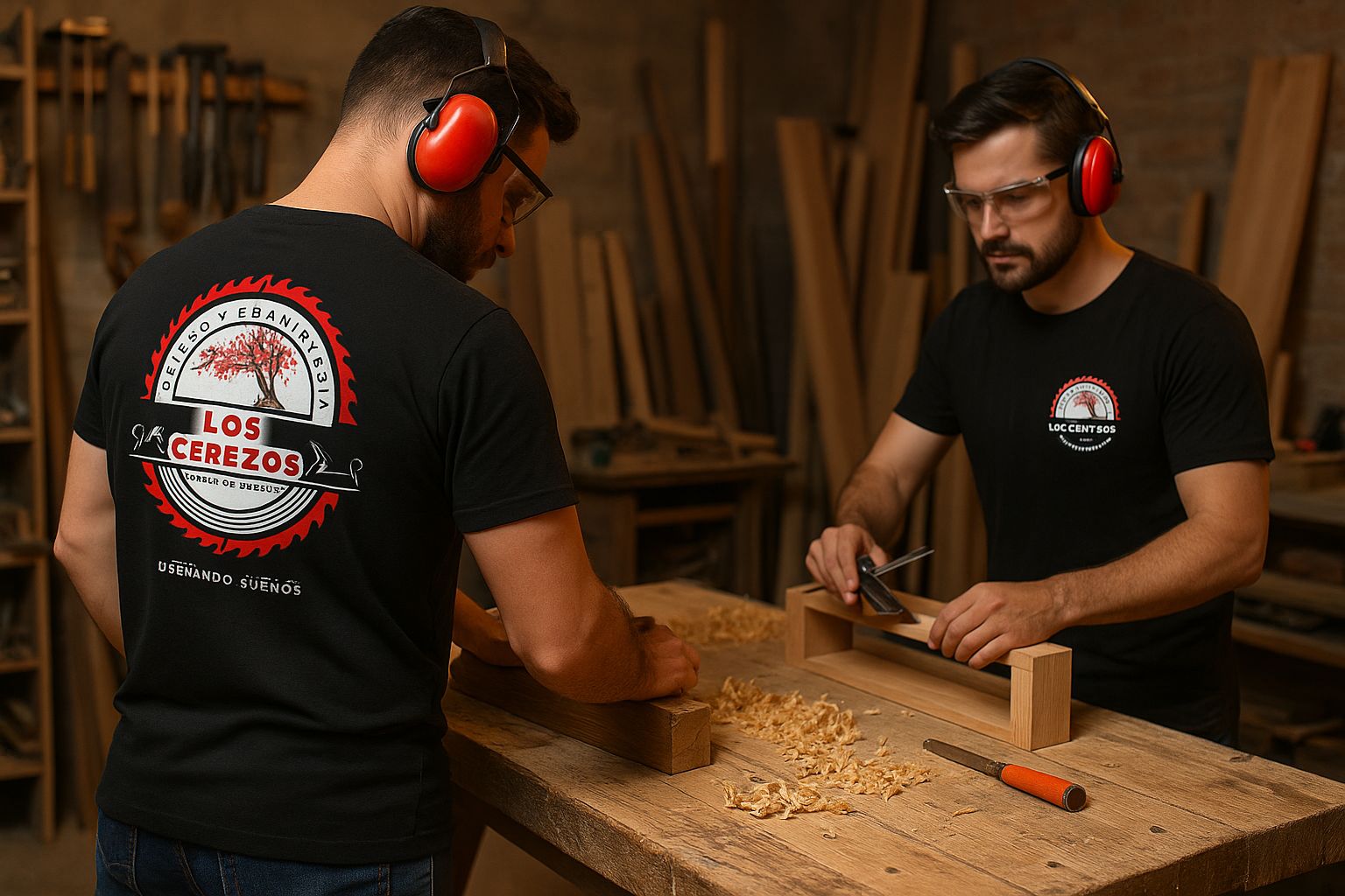 Ilustración de carpintería y diseño de interiores